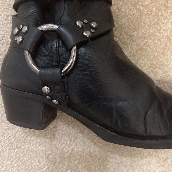 Black Leather Booties - Picture 5 of 6
